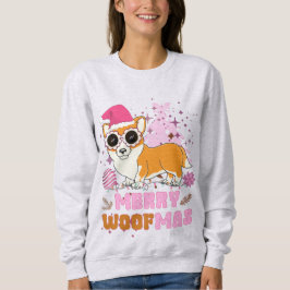 Moletom Feliz Woofmas Natal com seu corgô