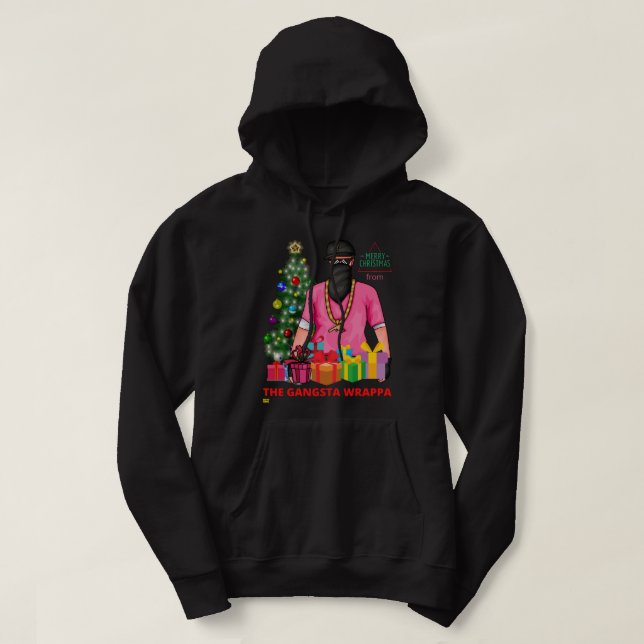 Moletom Feliz X-MASS DO GANGSTA WRAPPA (Frente do Design)