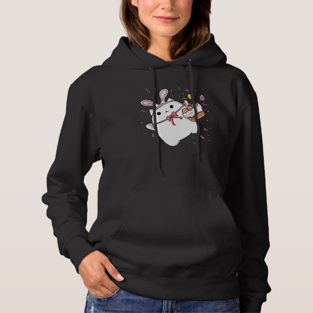 Moletom Felz pascoa Coelhinho De Gato Com Coelhinho De Gat (Frente)