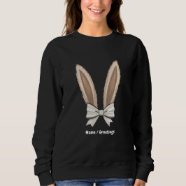 Moletom Felz pascoa Coquette Arco Cony Ears Coelho