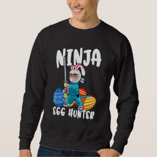 Moletom Felz pascoa Dia K de caça aos ovos de Ninja-Cute J