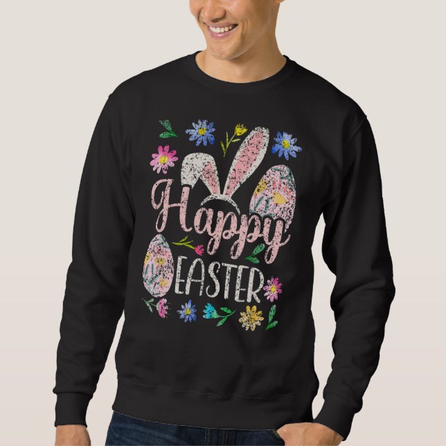 Moletom Felz pascoa Sayings Egg Bunny 2 (Frente)
