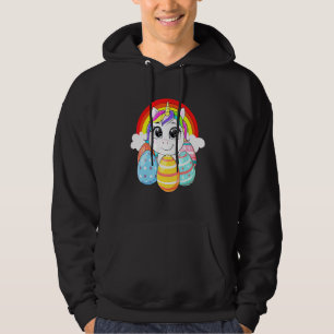 Moletom Felz pascoa Unicorn Cony Girls Kids Rainbow East