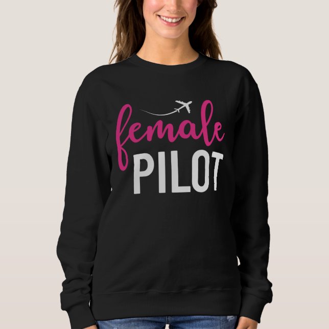 Moletom Female Pilot  Aviation (Frente)