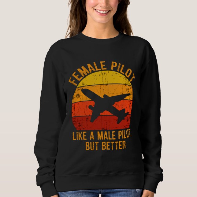 Moletom Female Pilot Definition  Aviation  2 (Frente)
