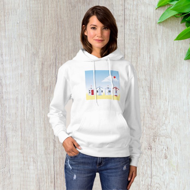 Moletom Feminino Cabines de Praia (Criador carregado)