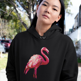 Moletom Feminino de Flamingo Tropical com Estampa