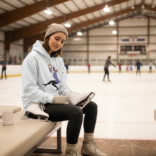 Moletom Feminino de Patinação Artística (Criador carregado)