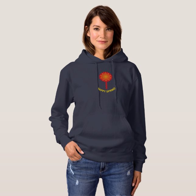 Moletom feminino Feliz Primavera (Frente Completa)