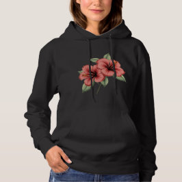 Moletom feminino Vintage Hibiscus