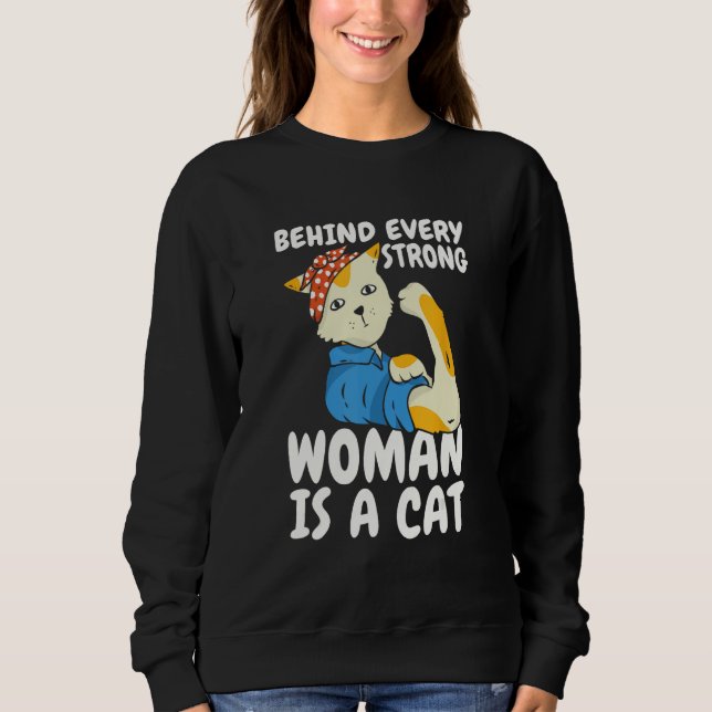 Moletom Feminist Women s Rights  Equality Feminism Cat (Frente)
