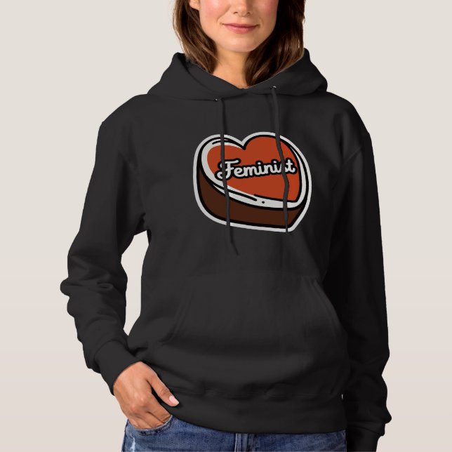 Moletom Feminista Coração de Doce (Frente)