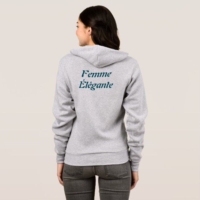 Moletom Femme Élégante T-Shirt (Parte Traseira Completa)