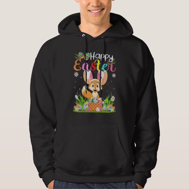 Moletom Fennec Fox Bunny Ovo Caça Fennec Fox Happy East (Frente)