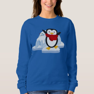 Moletom Feriado de Pinguim de inverno bonito