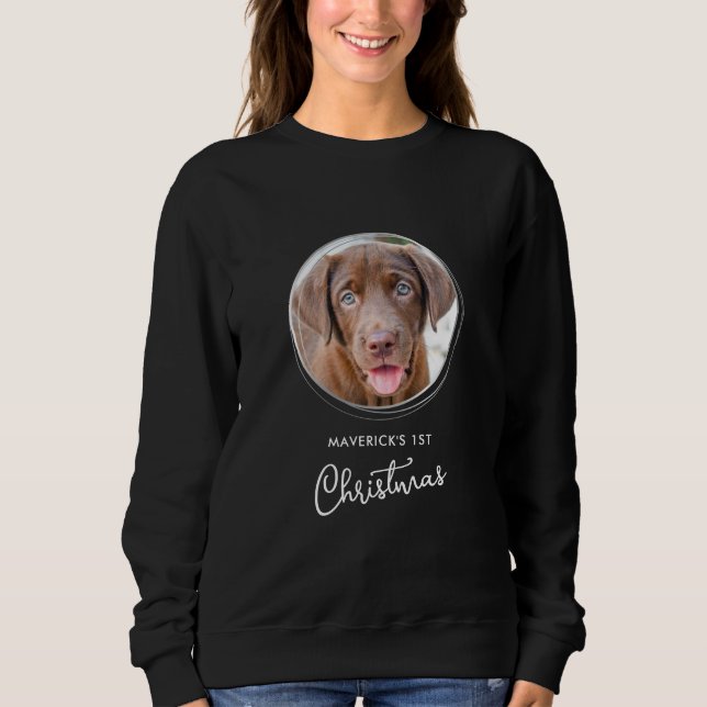 Moletom Feriado Personalizado de Férias de Natal Pet Dog P (Frente)
