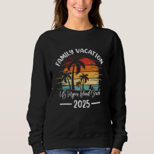 Moletom Férias de Família 2025 Vintage Ilhas Virgens dos E