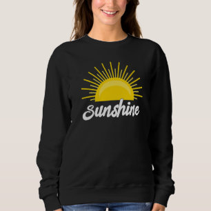 Moletom Férias de Verão de praia em curva Tee Sunshine San
