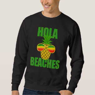 Moletom Férias de Verão Óculos-Sol de Abacaxi Cruise Hola 