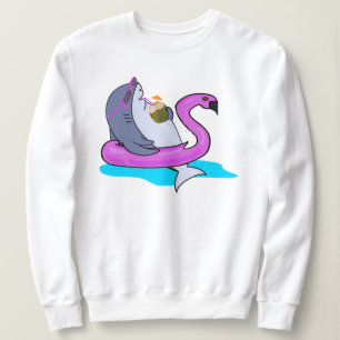 Moletom Férias Engraçadas Relaxando Hoodie De Tubarão, Tub