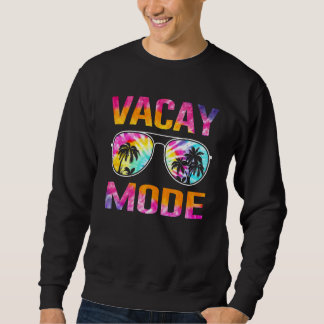 Moletom Férias Familiares Do Modo Tie Dye Vacay Verão Sung