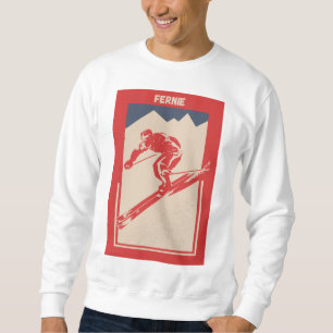 Moletom Fernie British Columbia Canada Ski Resort - Retro