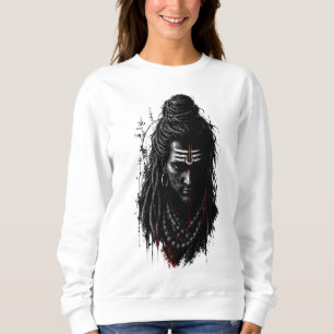 Moletom Feroz Senhor Shiva Mahakal Grunge Arte Splash Escu