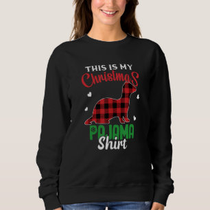 Moletom Ferret Christmas This Is My Christmas Pajama