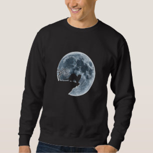 Moletom Ferret Halloween Costume Moon Silhouette Creepy