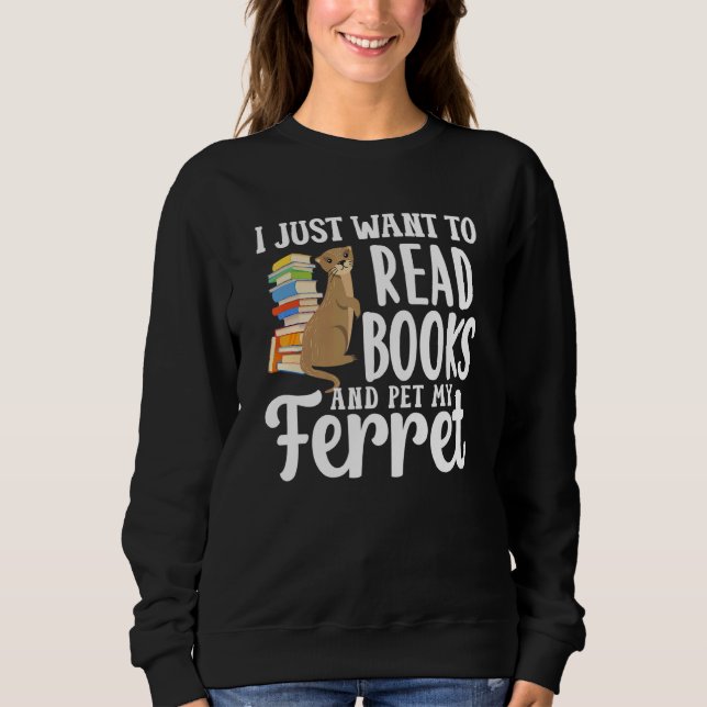 Moletom Ferret Mãe Lê Livros (Frente)
