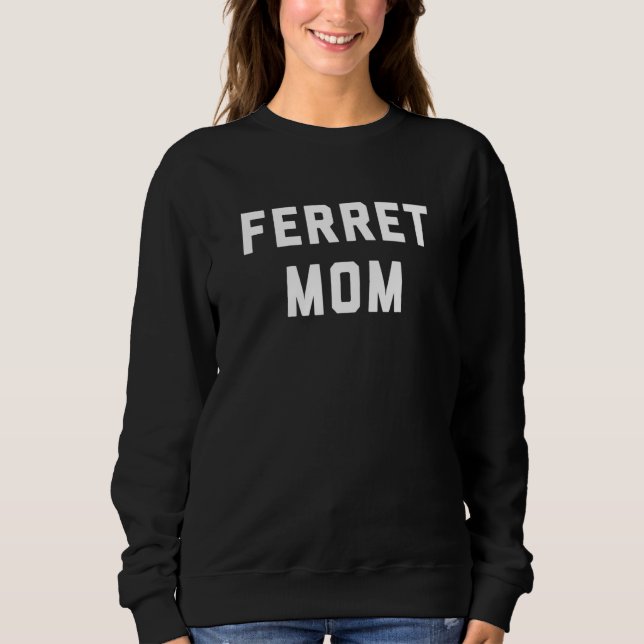 Moletom Ferret Mãe Retro Vintage Design (Frente)