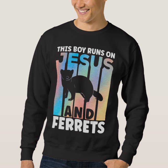Moletom Ferret Outfit for Ferret Lover Apparel for Boys (Frente)