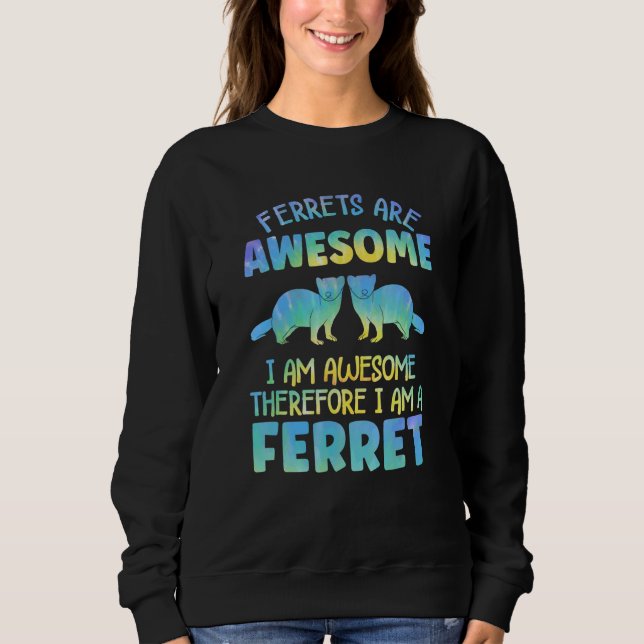 Moletom Ferret Outfit for Ferret Lover Apparel for Women G (Frente)