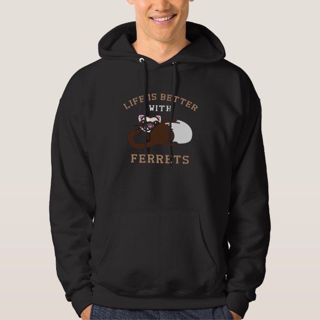 Moletom Ferret Whisperer European Polecat Wildlife Animal (Frente)
