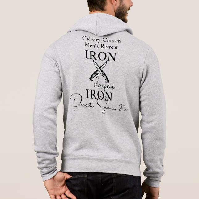 Moletom Ferro afia Faca de Ferro Retirando Zip Up (Verso)