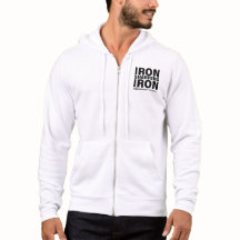 Ferro Sharpens Iron Bella + Canvas Zip-Up Hoodie