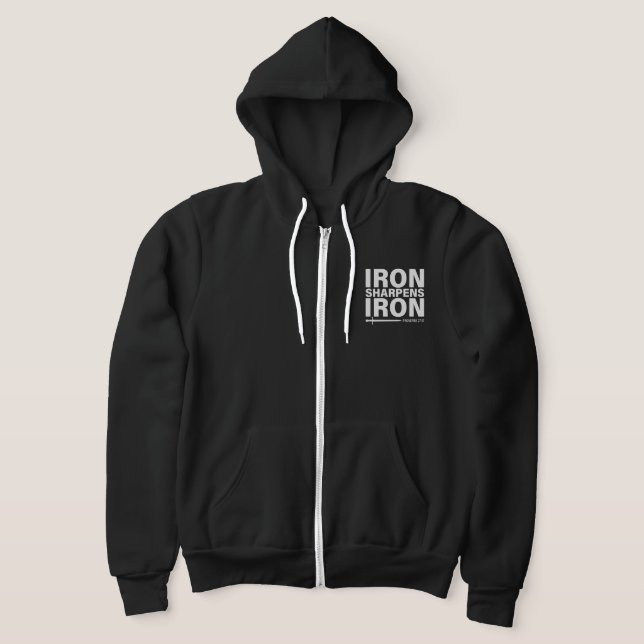 Moletom Ferro Sharpens Iron Bella + Canvas Zip-Up Hoodie (Postura )
