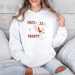 Moletom Festa de aniversário de 30 anos Retrópico Laranja