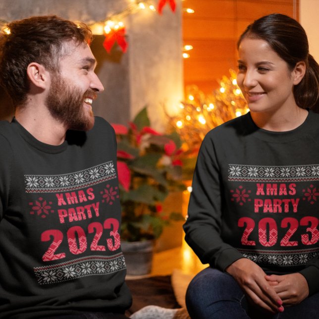 MOLETOM FESTA DE NATAL DE CHRISTMAS UGLY SWEATER 2023 (Criador carregado)