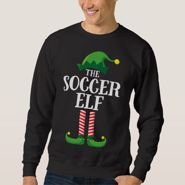 Moletom Festa de Natal Familiar do Elf do Futebol (Frente)
