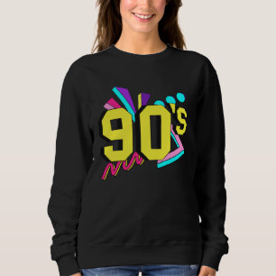 Moletom Festa de Tema de Roupas dos Anos 90 Roupa dos Anos