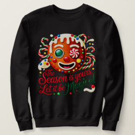 Moletom Festive Christmas Candy Crewneck Gift