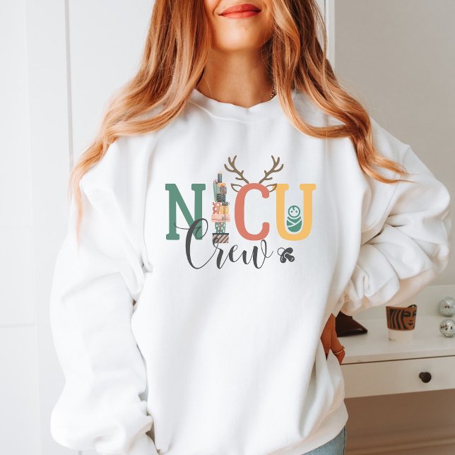 Moletom Festive NICU Crew Christmas Sweatshirt  (Criador carregado)