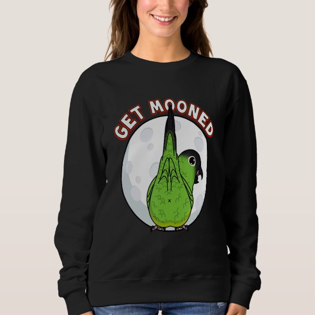 Moletom Ficar Lunático I Papagaio Underfluffies I Conure N (Frente)