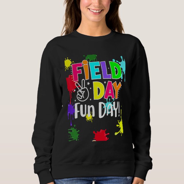 Moletom Field Fun Day Squad School Trip Vibes Boys Girls T (Frente)
