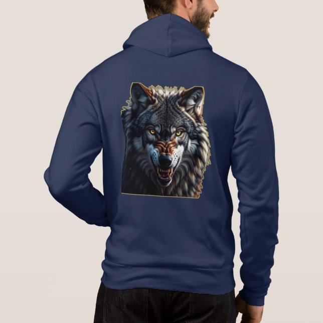 Moletom Fierce Wolf – Symbol of Strength and Freedom (Verso)