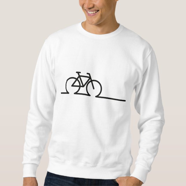 Moletom Fiets lijn tekening. E-bike race- en MTB fietsen. (Frente)