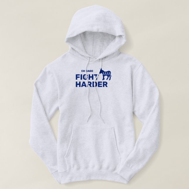 Moletom Fight Harder™ Hoodie (Customize It!) (Frente do Design)