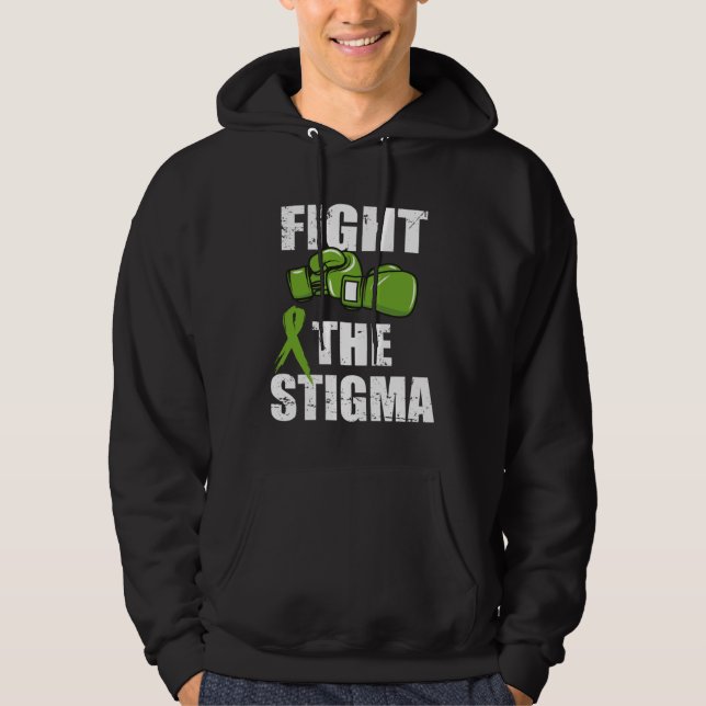 Moletom Fight The Stigma Mental Health Awareness  Green Gl (Frente)