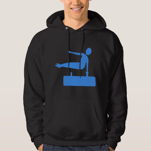 Moletom Figura de compartimentação - Azul-bebê (Frente)